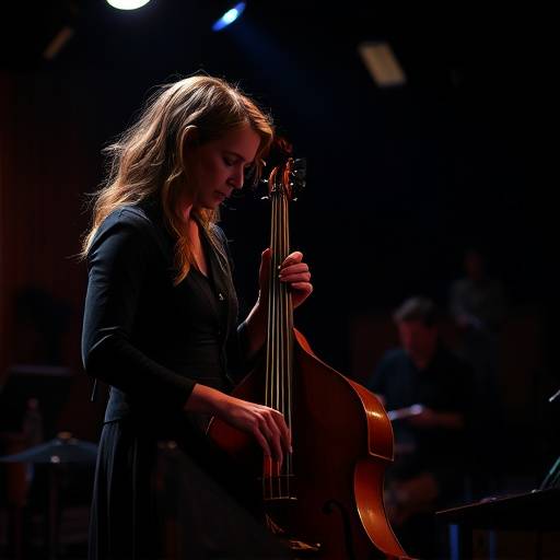 Albumcover for 'Nordlys' af Anna Larsen, et jazzalbum indspillet i studiet.