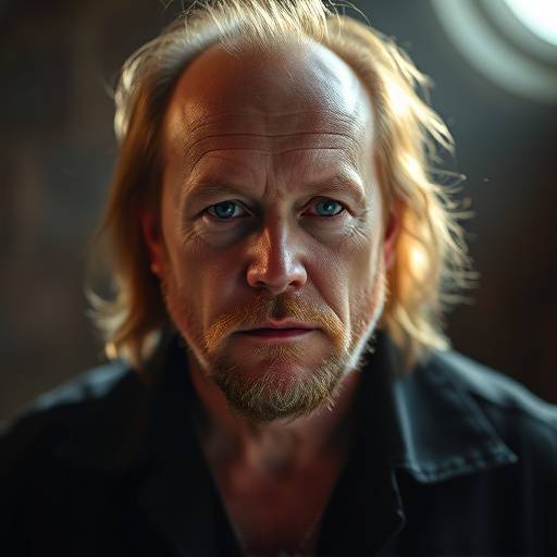 Portræt af Lars Ulrich, dansk trommeslager i Metallica